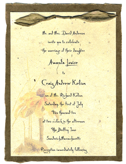 4.5"x6" Aspen Lotka Seeded Invitation