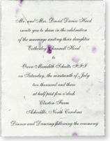 4.5"&nbsp;x 6" flat card with print