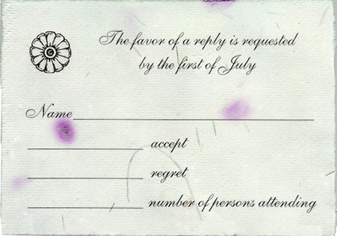  of handmade papers shown throughout the site Every wedding invitation 