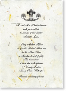 5x7 handmade invitation
