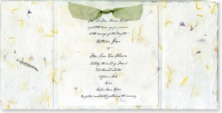 6x12 bifold invitation(6"x6" closed)