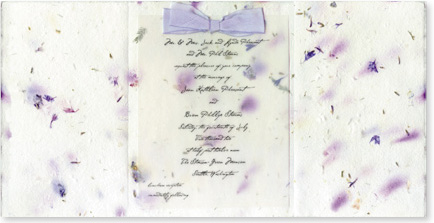 6"x12" (Open) Invitation, 4.5"x6" (closed)