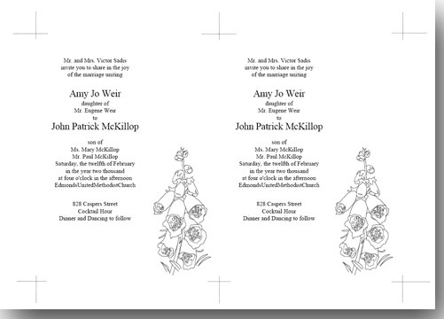 Foxglove 4.5"x6" Invitation Overlay