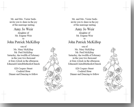 Foxglove 5"x7" Invitation Overlay