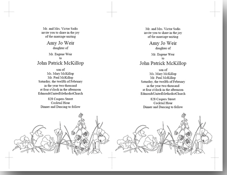 5x7 Wildflower Collage Template