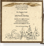 6" x 6" invitation overlay