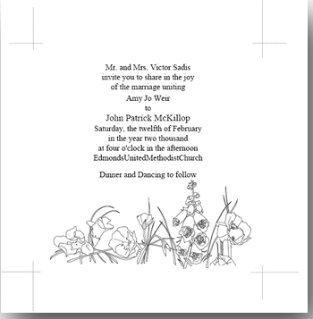 6x6 Wildflower Collage Template