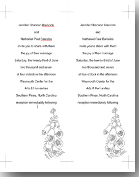 Click to see the different Foxglove Invitations we have available