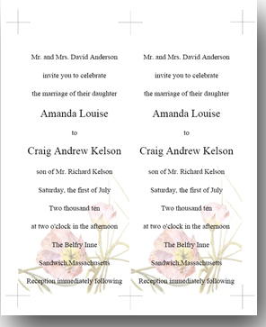 3.5" x 8.5" Invitation Template