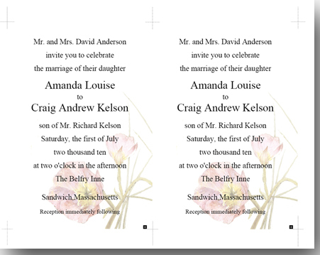 4.75" x 6.75" Invitation Template