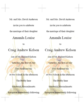 3.5" x 8.5" Invitation Template